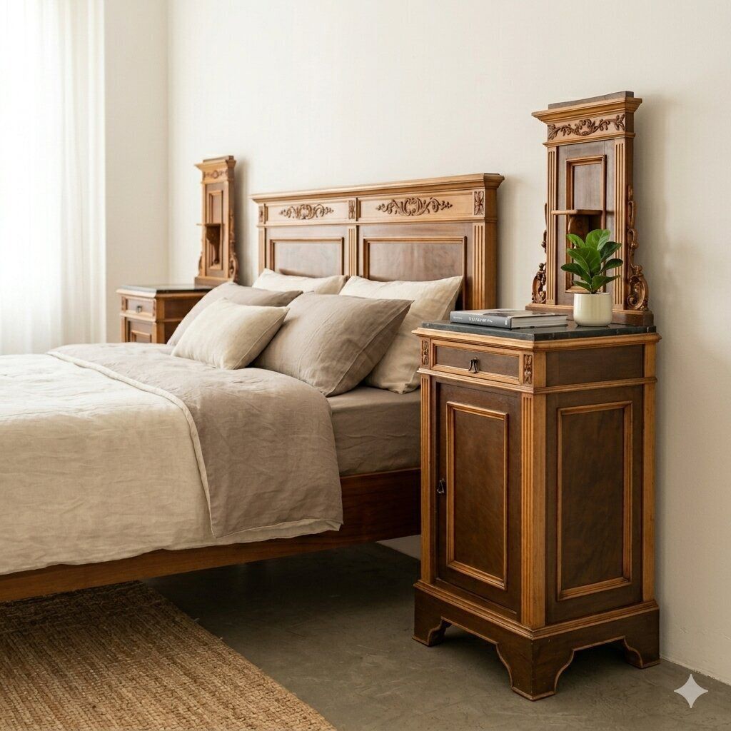 Nachtkastjes Art Nouveau Italië 19e eeuw photo furniture