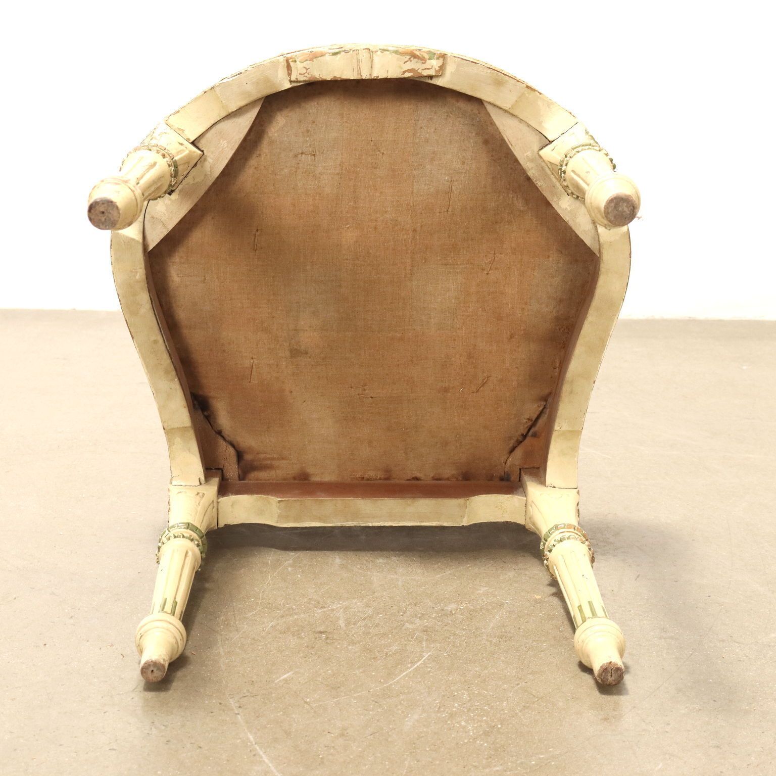 photo for sale Lacquered And Gilded Chairs In Neoclassical Style