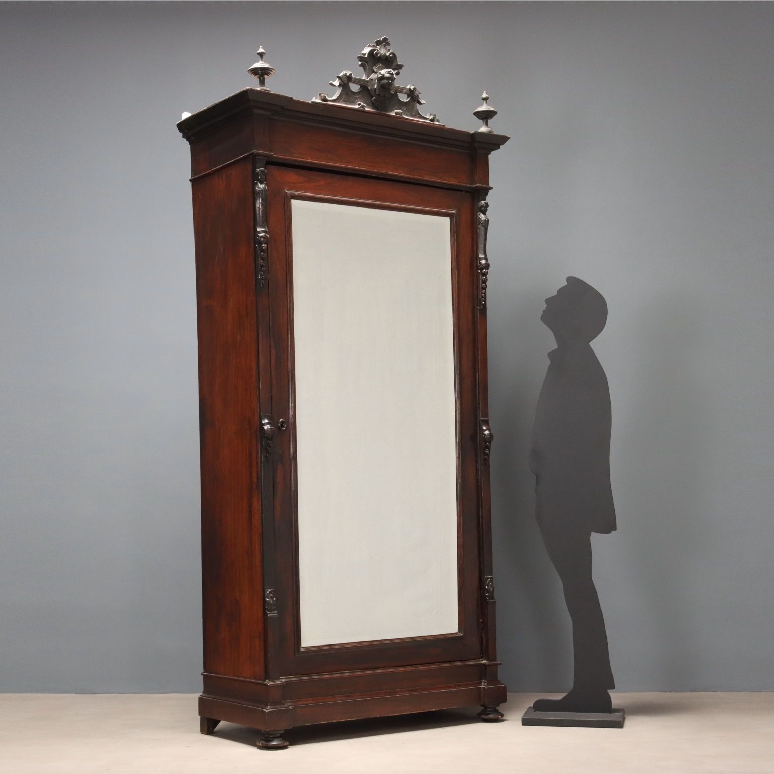 Bois De Violette Veneered Wardrobe Italy 19th Century photo for sale