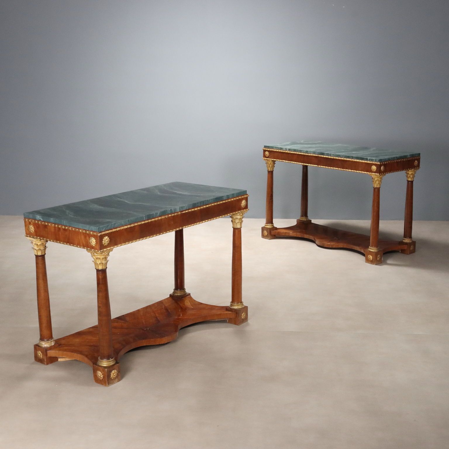 Empire Console Fir Cherrywood Italy XIX Century