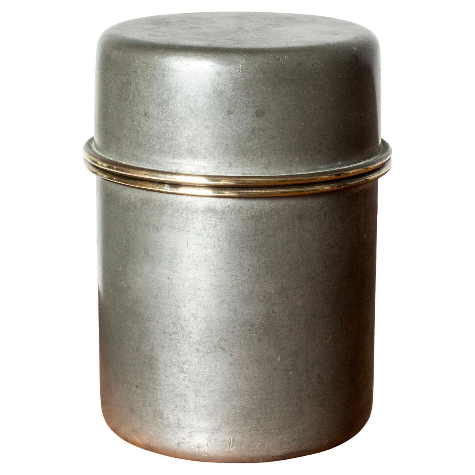 Mid-century Scandinavisch tinnen pot van Estrid Ericson, Svenskt Tenn, Zweden, 1954