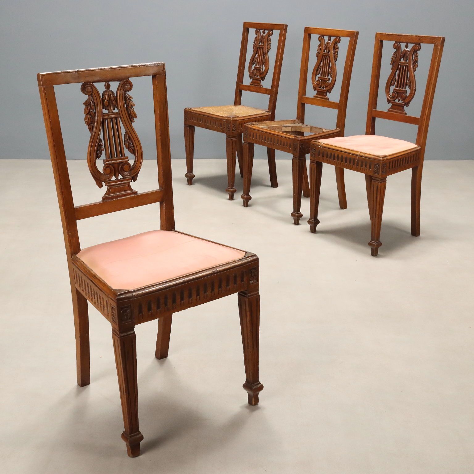 18th Century Neoclassical Walnut Chairs