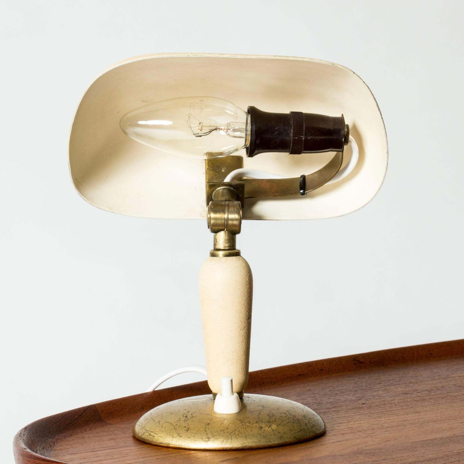 Lampe de bureau moderniste par Bertil Brisborg, NK, Suède, années 1940 photo 1244.0