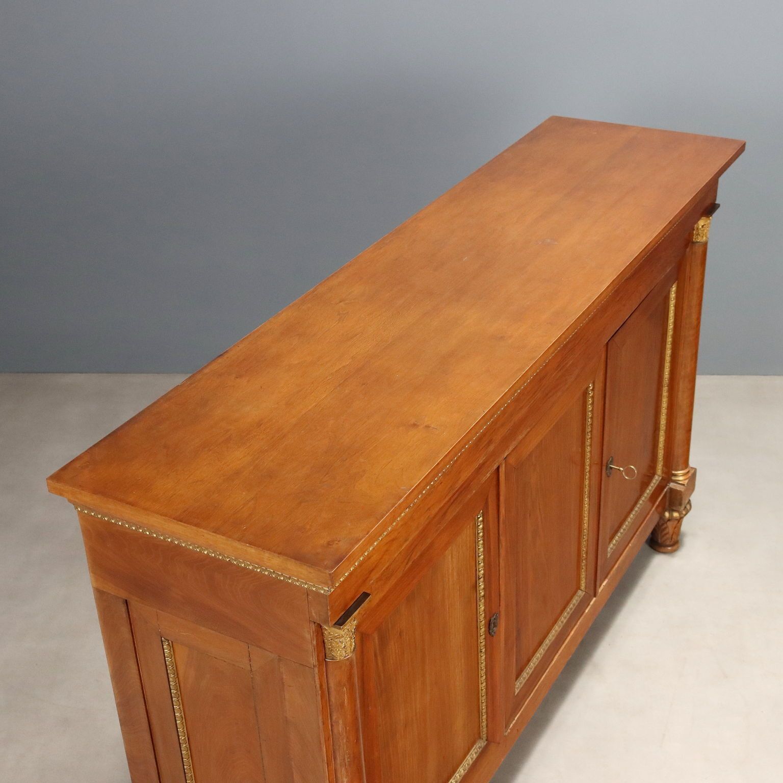 photo furniture Cupboard Empire Style Walnut 3 Doors XX Century