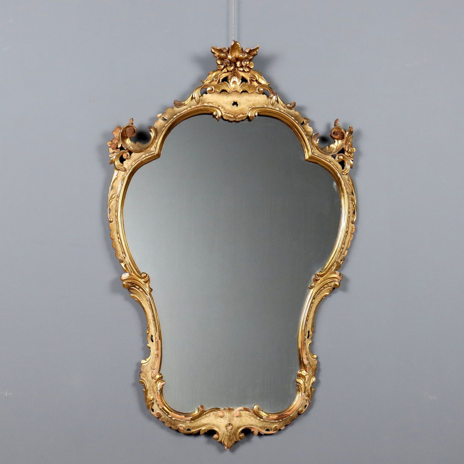 Barocchetto Style Carved Wood Mirror