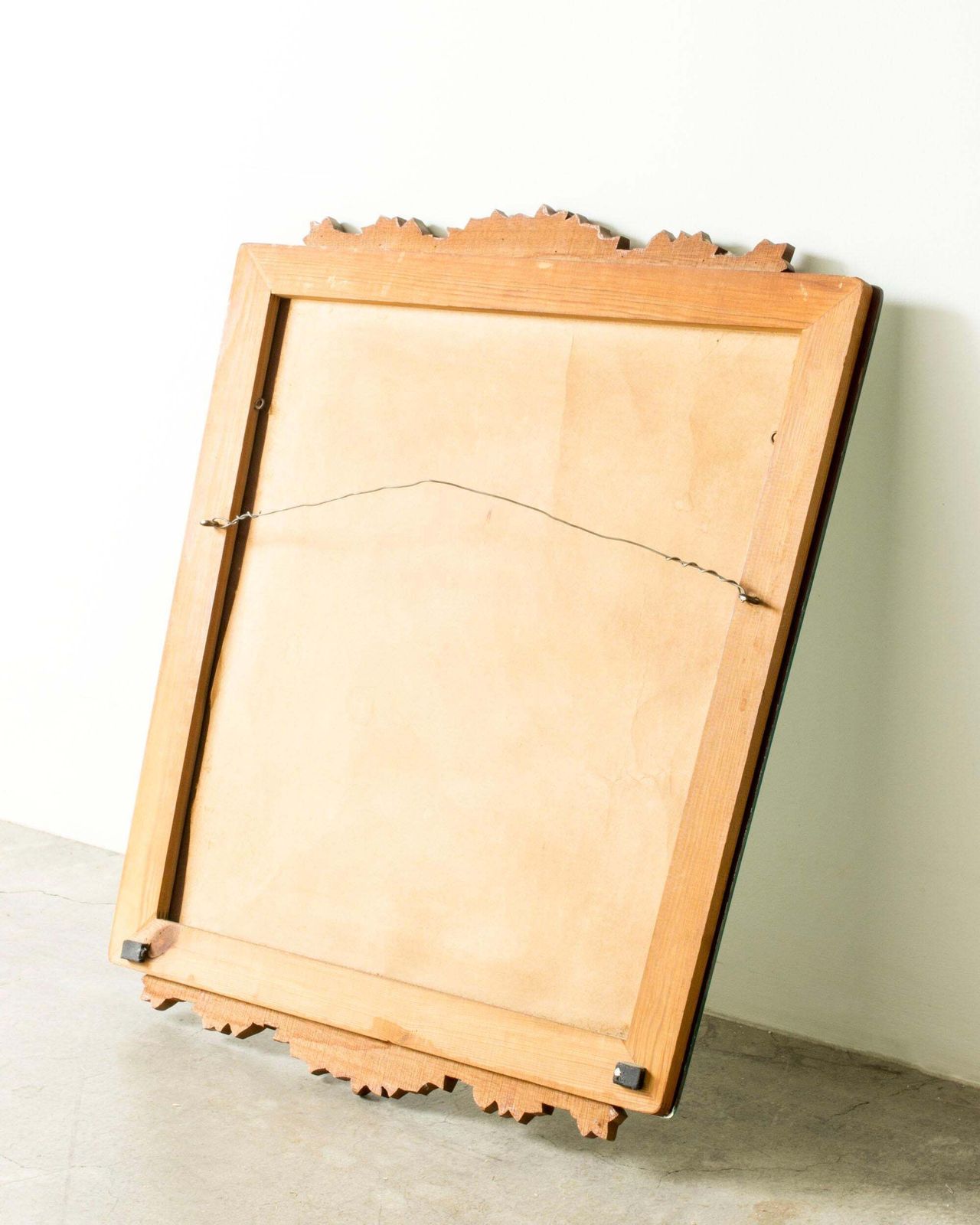 Modernistische wandspiegel met decoratie, Zweden, jaren 1940 photo buy