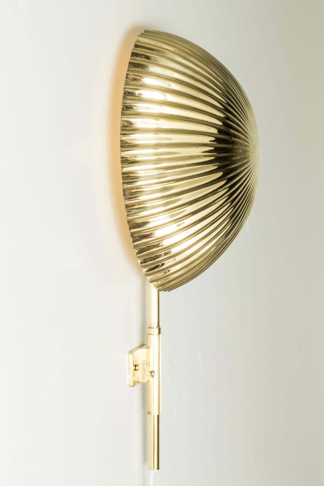 Messing Wandlamp Van Paavo Tynell Voor Taito Oy, Finland, jaren 1940 photo 24447.0