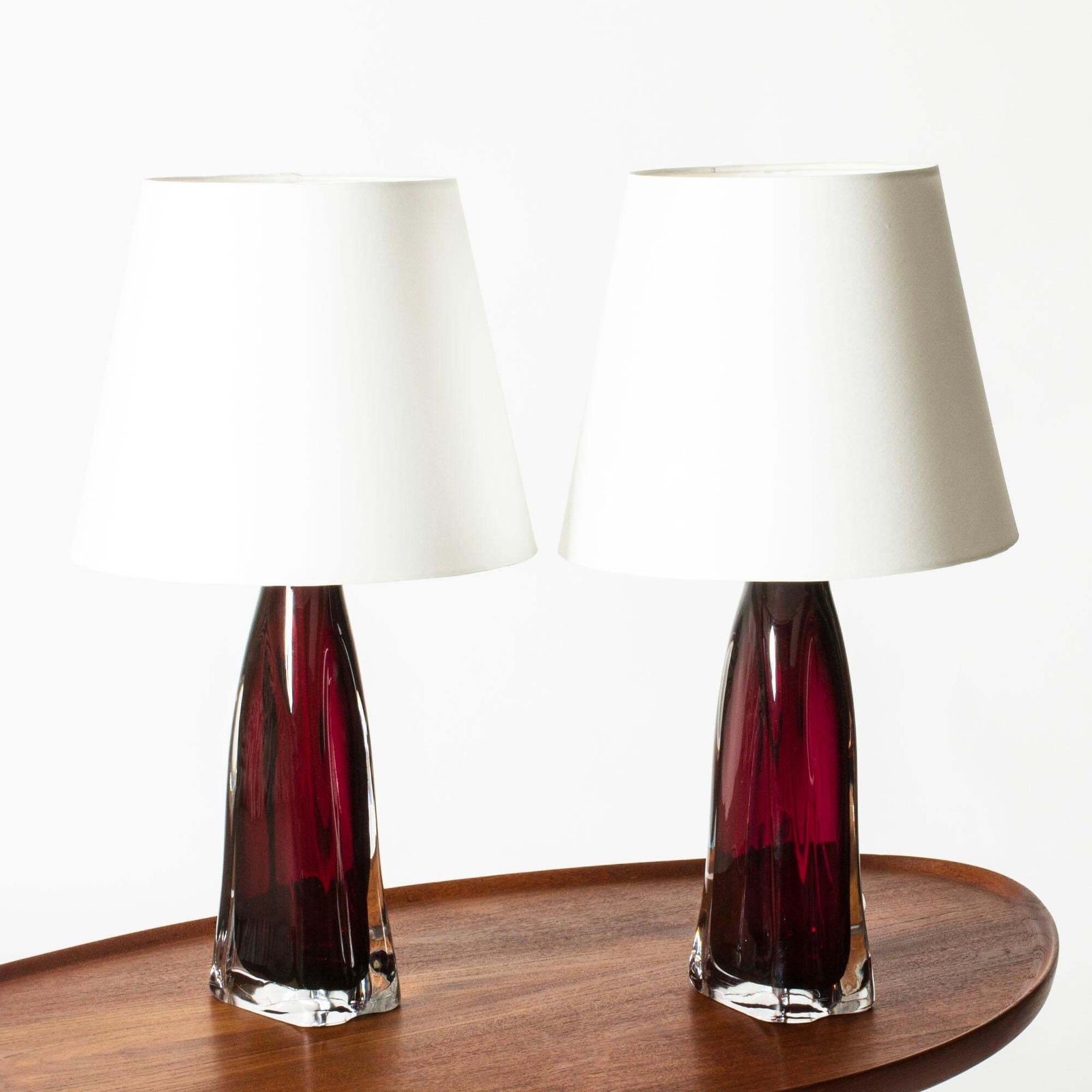 Mid-century glazen tafellampen van Carl Fagerlund, Orrefors, Zweden, jaren 1960 photo furniture