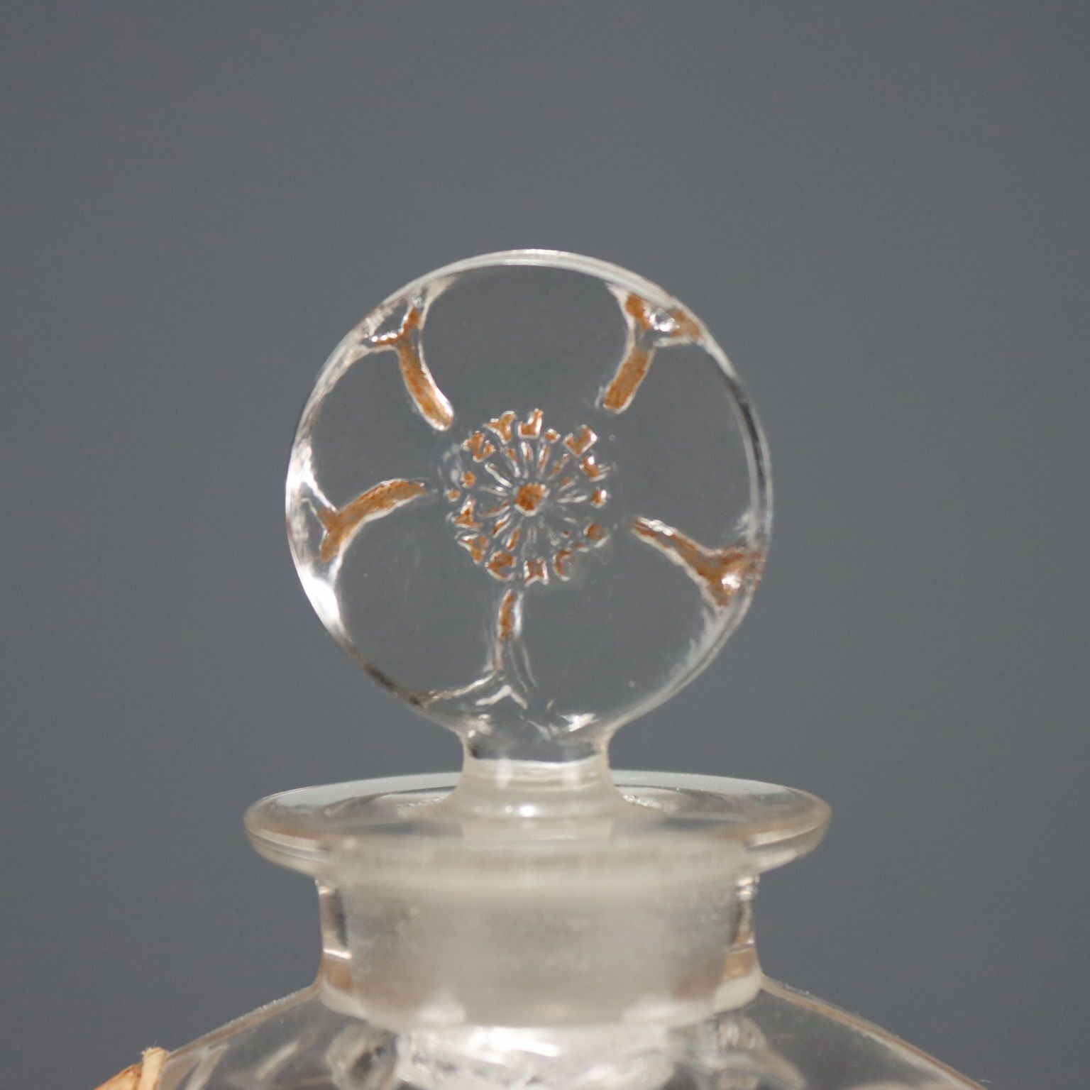 Le Lys Bottle For D'orsay René Lalique Glass France Early XX Century photo for sale