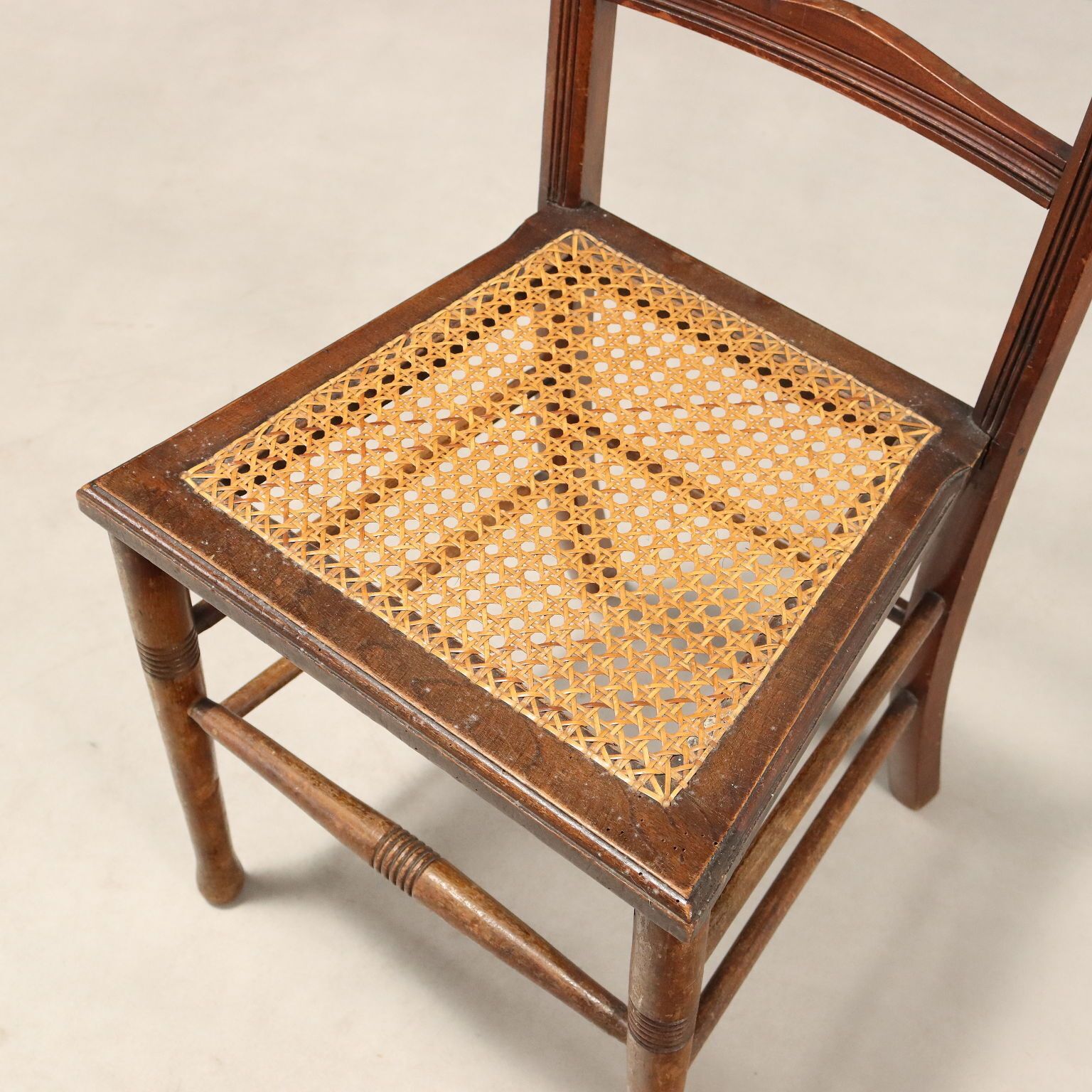 Set Of Mahogany Chairs With Vienna Straw photo buy