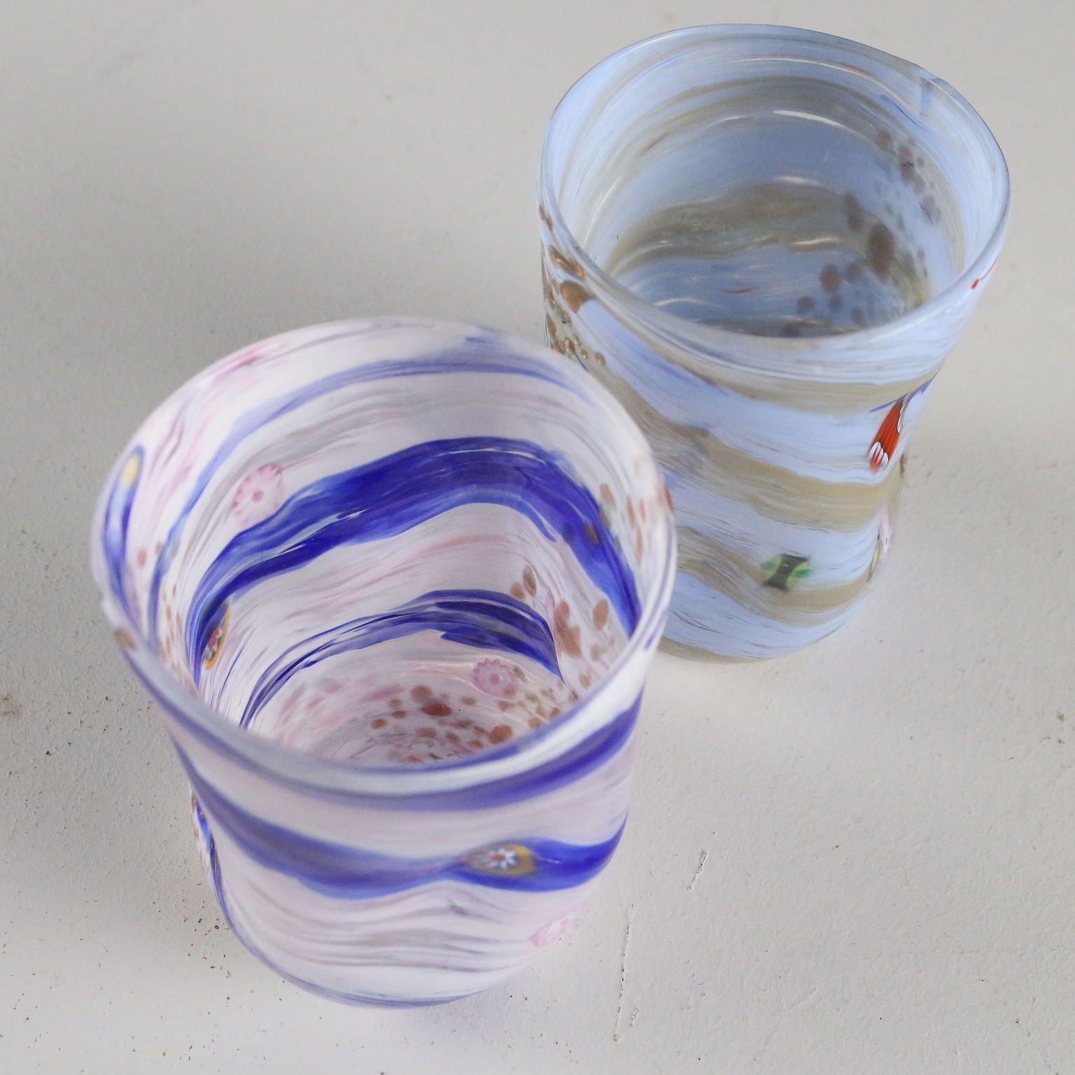 Paire de verres, C. Colizza, manufacture de Murano photo 120.0