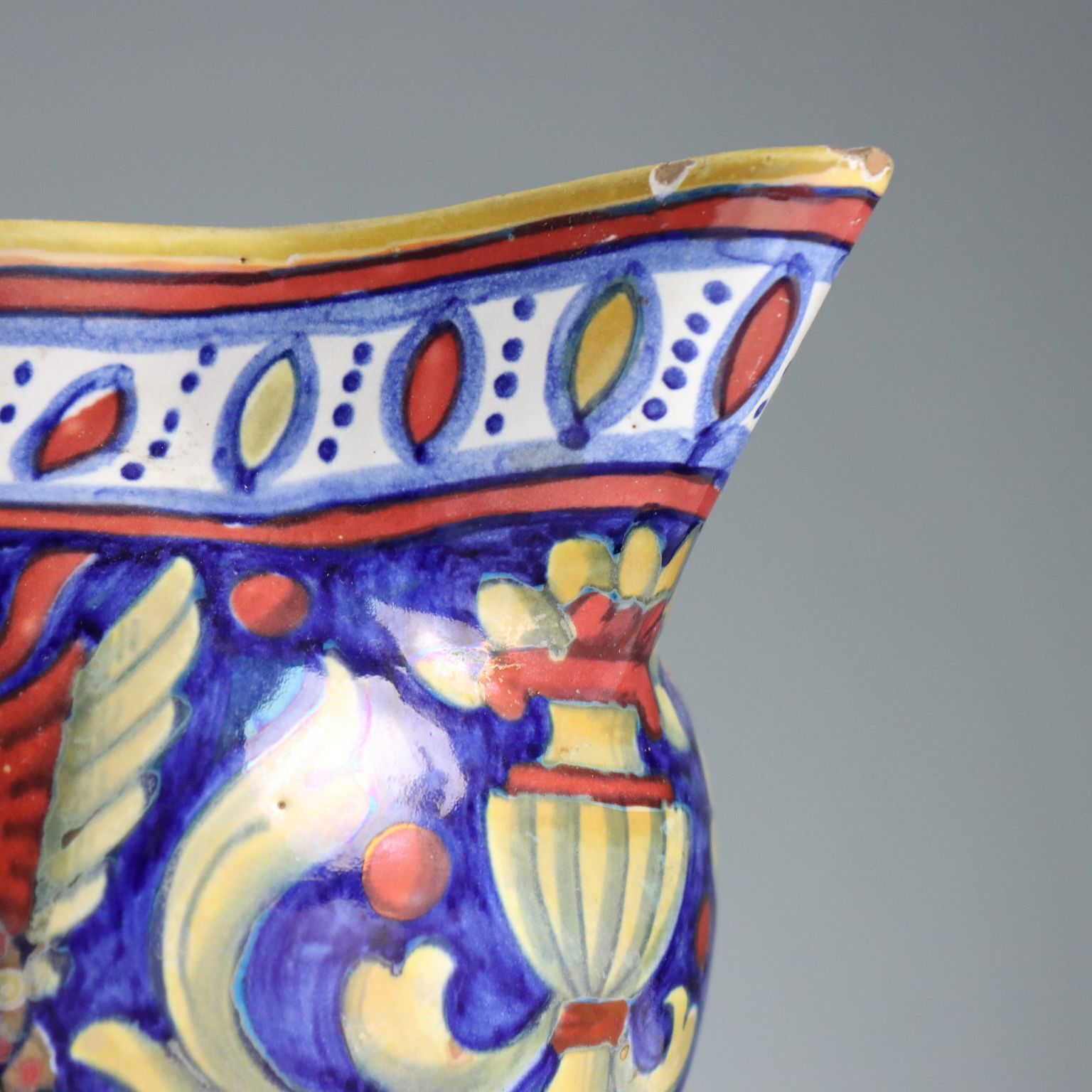 Antique Pourer Majolica Alberto Rubboli Gualdo Tadino XX Century photo 120.0