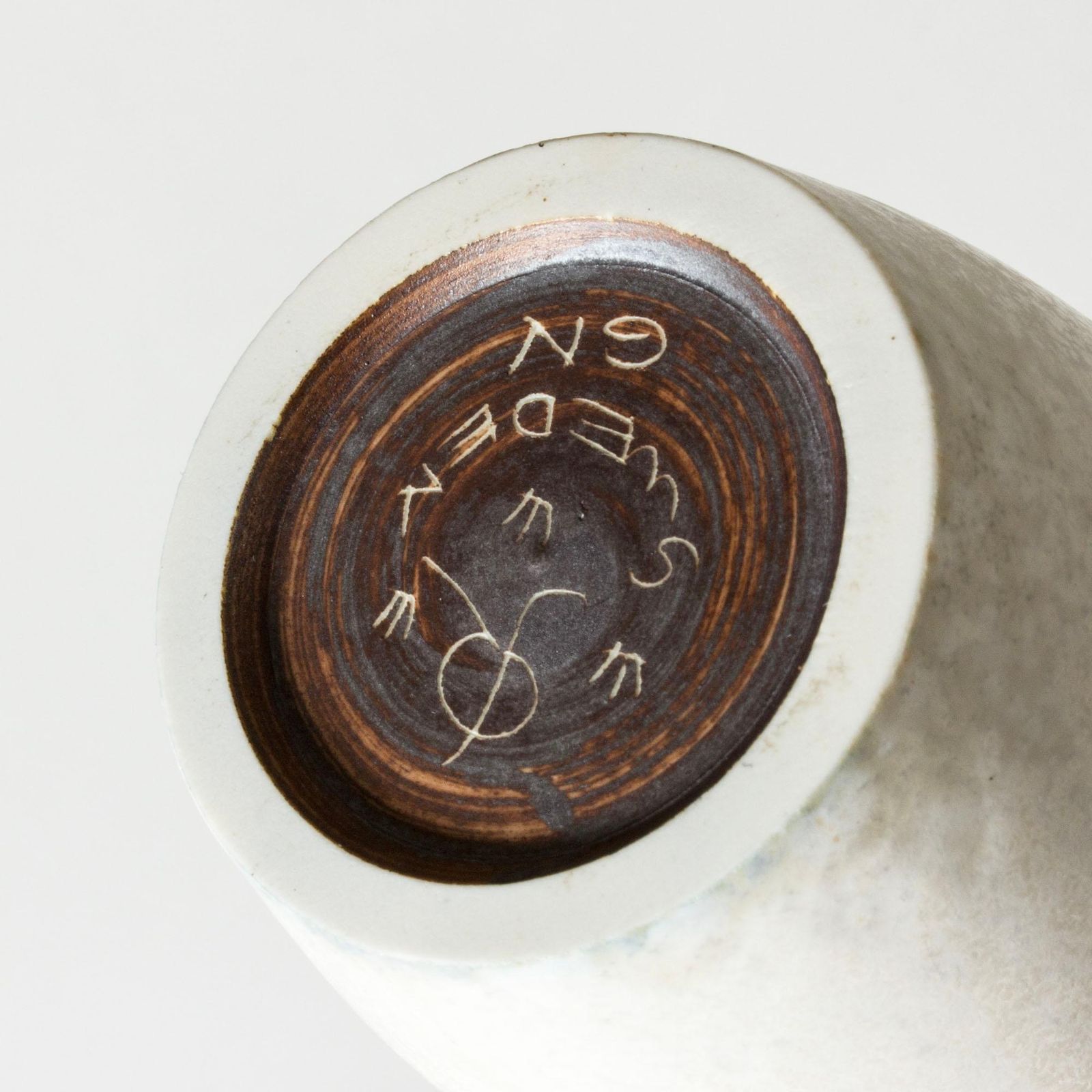 Vase en grès mid-century par Gunnar Nylund pour Rörstrand, Suède, années 1940 photo 2947.0