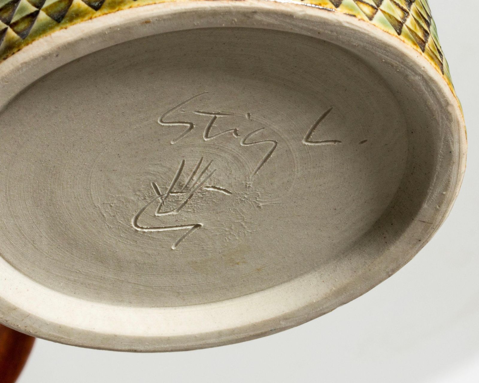 Modernistisch mid-century stoneware tafellamp, Stig Lindberg, Gustavsberg, jaren 1950 photo 1899.0