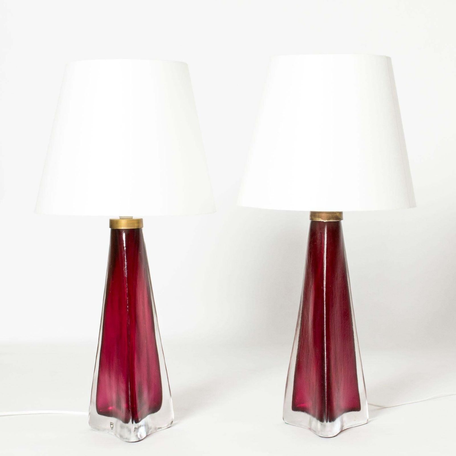 Mid-century glazen tafellampen van Carl Fagerlund, Orrefors, Zweden, jaren 1960 photo furniture