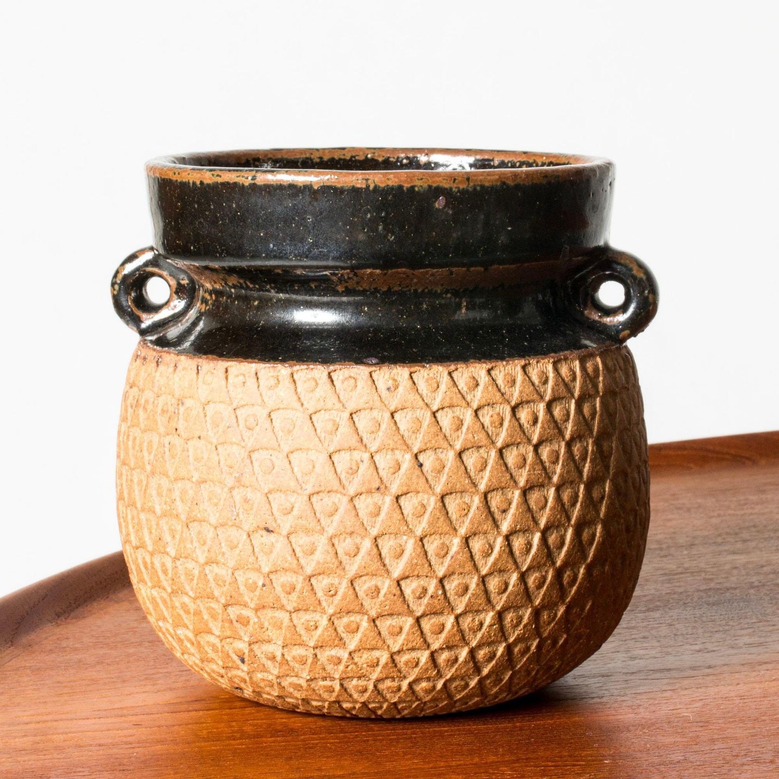 Vase en grès Scandinavian Modern par Stig Lindberg pour Gustavsberg, Suède, années 1960 photo furniture