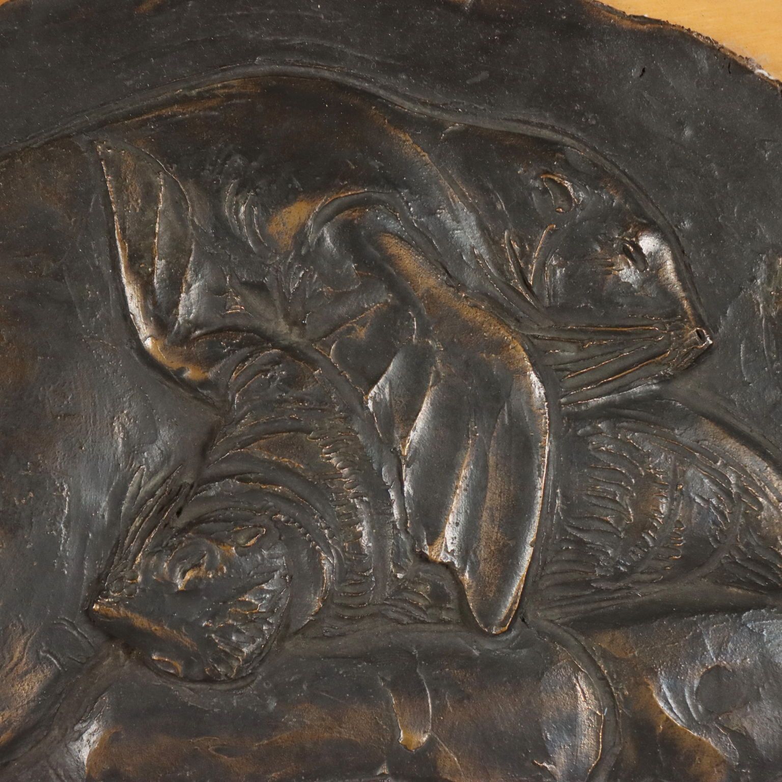Bronze Bas Relief By Enrico Manfrini photo Art