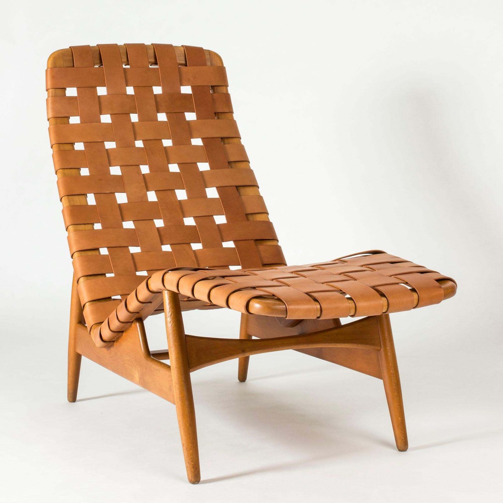 Méridienne mid-century modern en cuir, par Arne Vodder, Danemark, années 1950 photo Mobilier