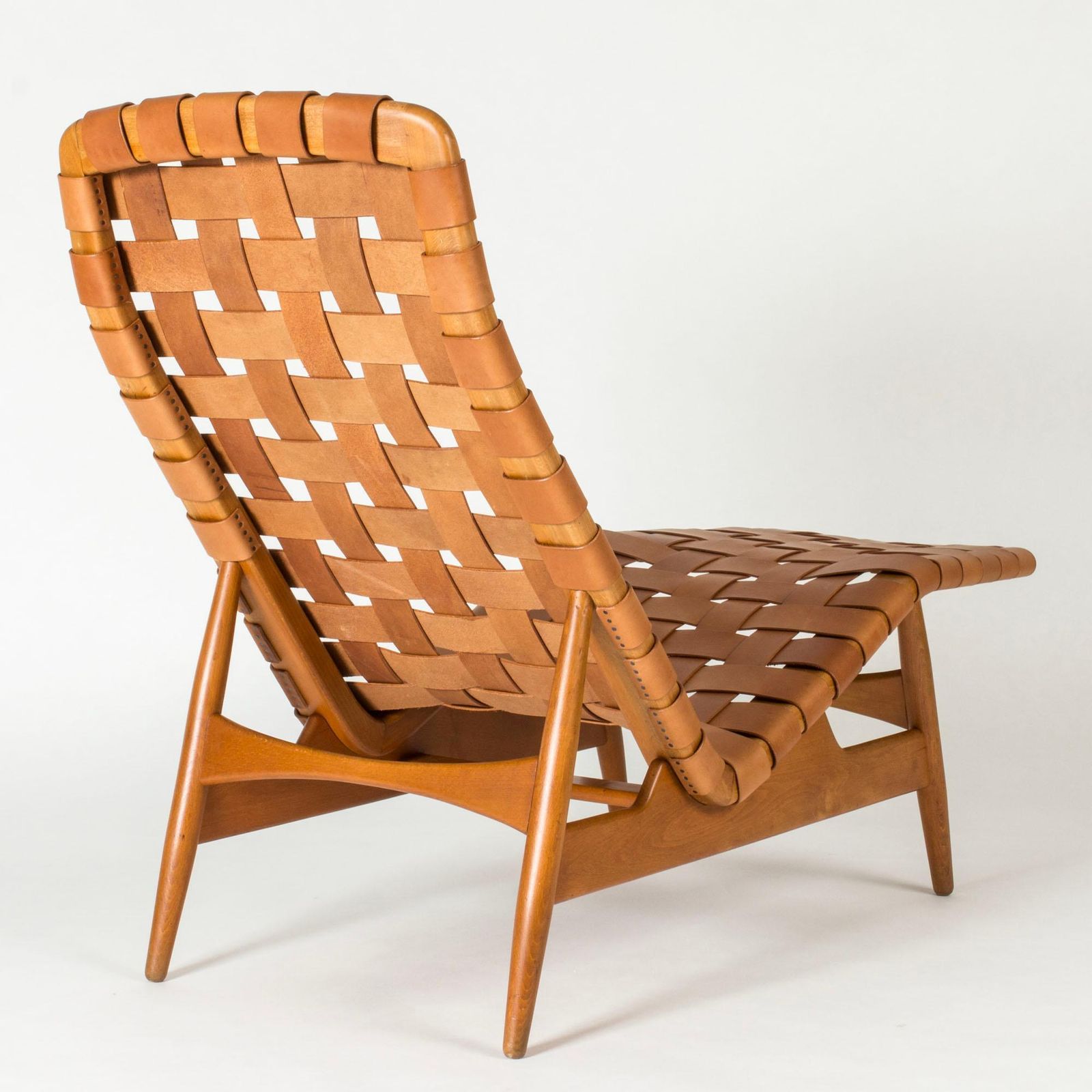 Méridienne mid-century modern en cuir, par Arne Vodder, Danemark, années 1950 photo vinterior