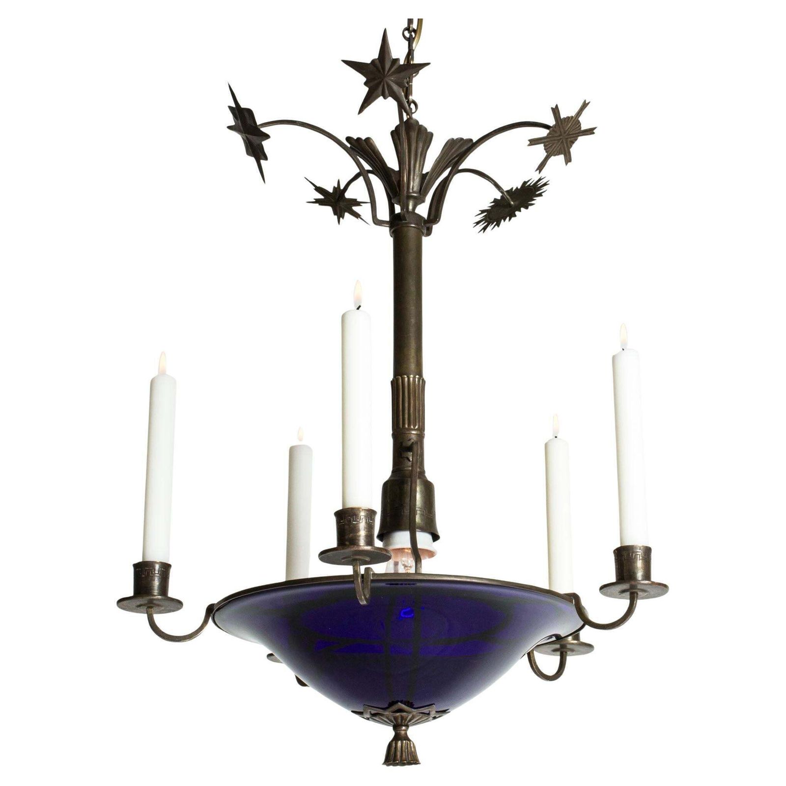 Plafonnier vintage Swedish Grace, Suède, années 1920