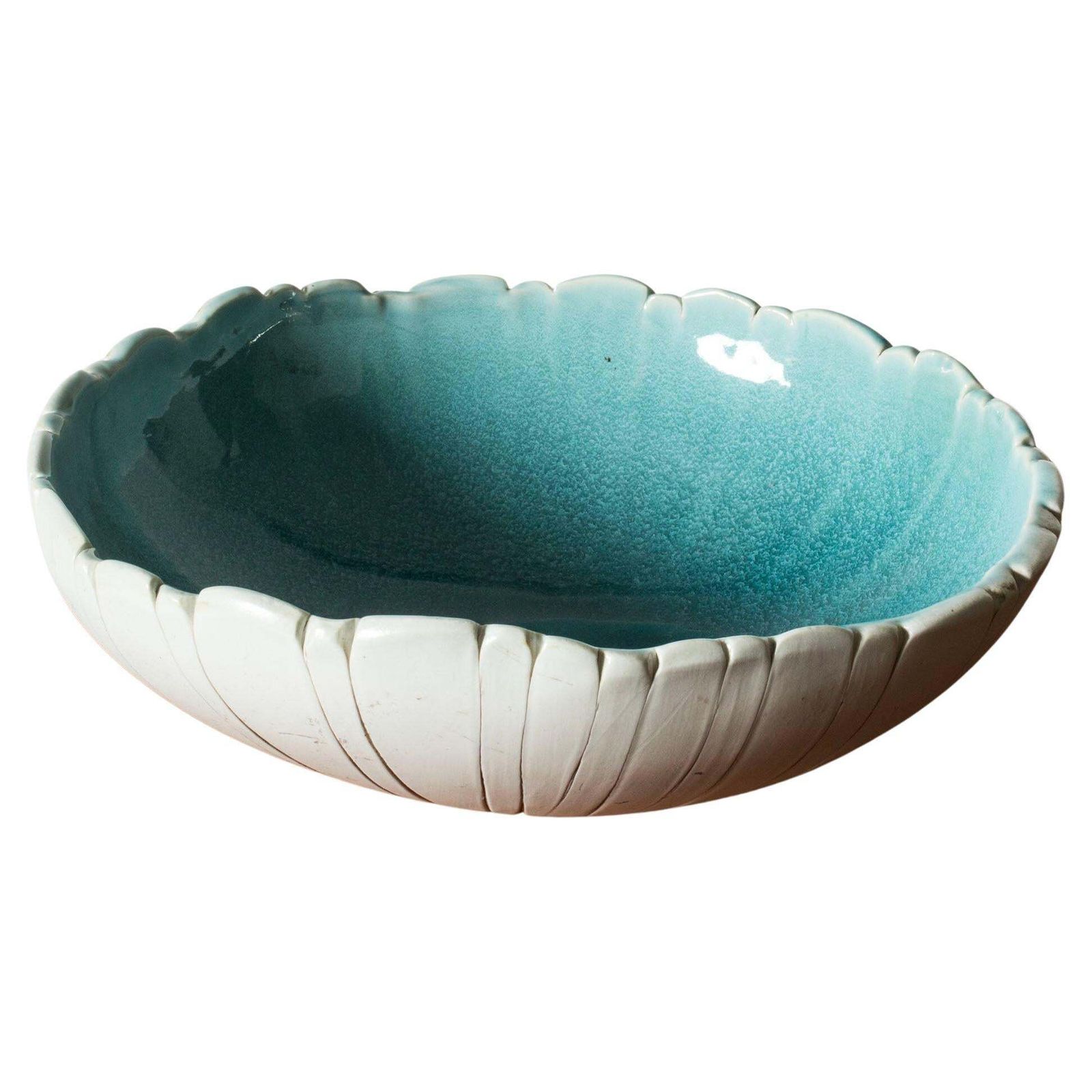 Unique Midcentury Stoneware Bowl By Bengt Berglund, Gustavsberg, 1960s