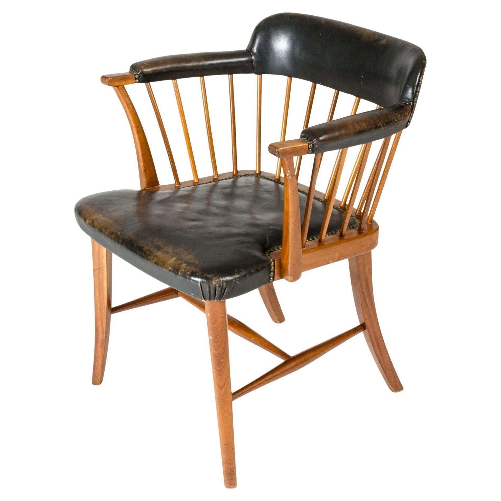 Mid-Century Modern "Captain's Chair" van Josef Frank, Zweden, ca. jaren 1950