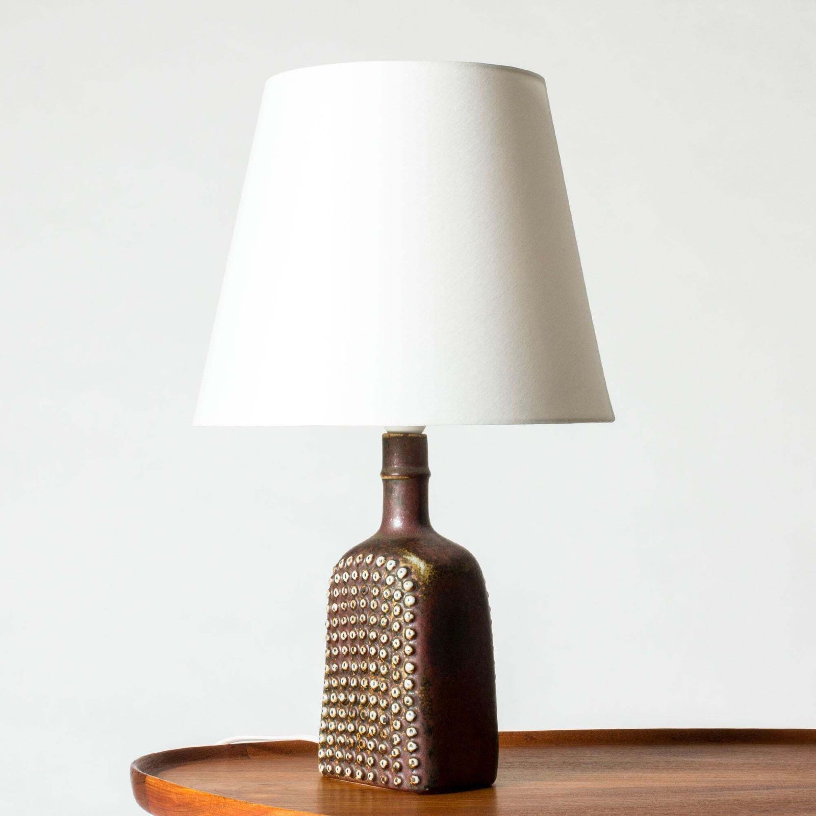 Modernist Mid Century Stoneware Table Lamp, Stig Lindberg, Gustavsberg, 1950s photo 1637.0