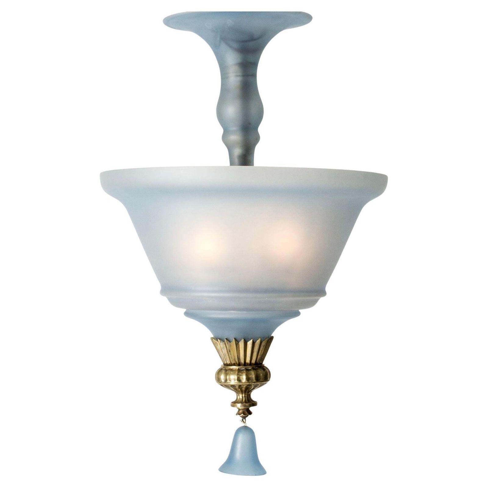 Swedish Grace plafondlamp, Simon Gate, Orrefors, Zweden, jaren 1920