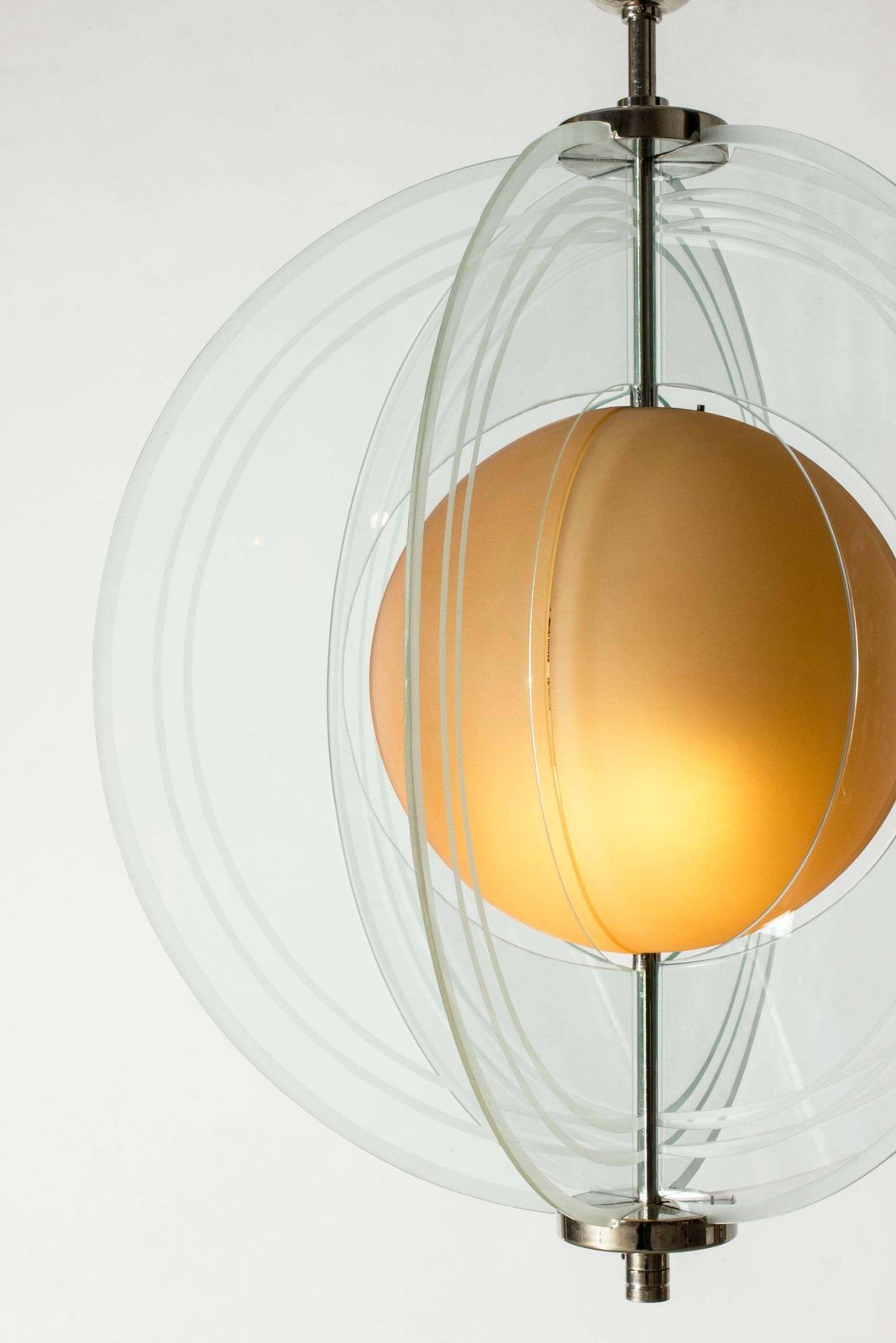 Plafonnier mid-century « Arsenal », Vicke Lindstrand, Orrefors, Suède, 1937 photo buy