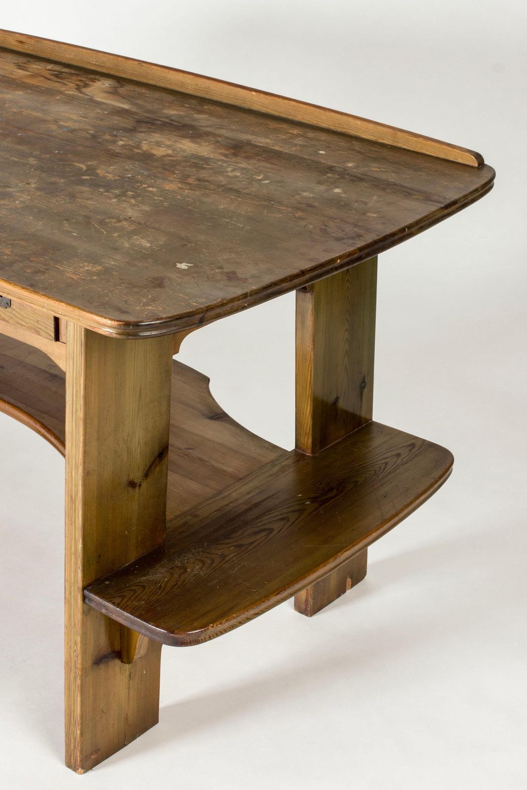 photo for sale Art Nouveau Pine Desk By Carl Westman, Sweden, 1910s