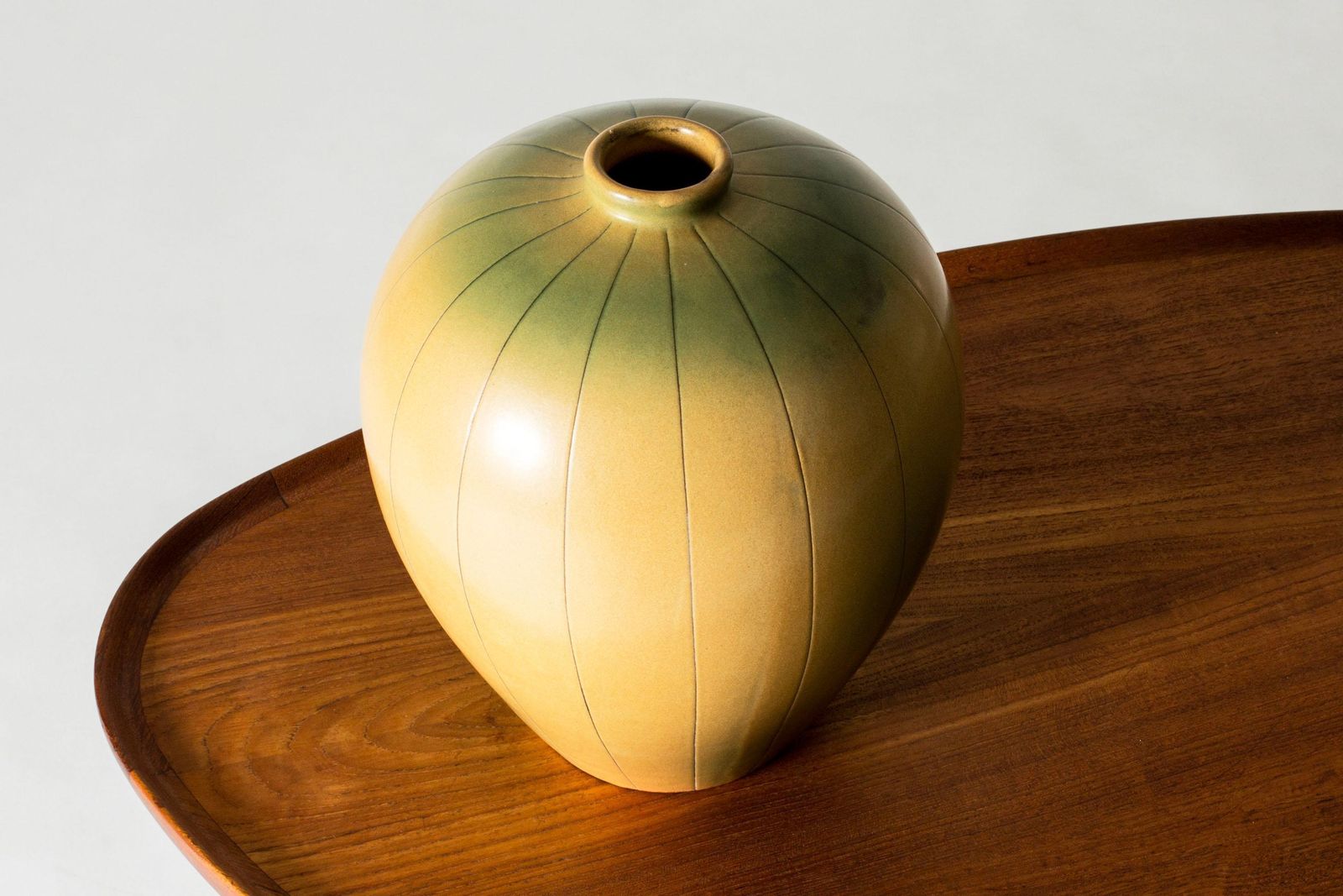 Midcentury Stoneware Vaas van Anna Lisa Thomson, Uppsala Ekeby, Zweden, 1937 photo for sale