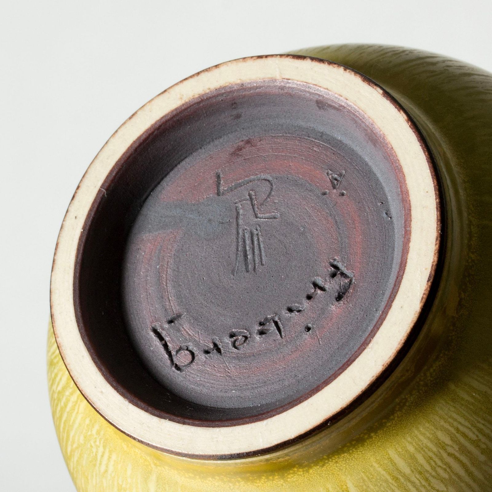 Vase en grès mid-century par Berndt Friberg, Gustavsberg, Suède, 1957 photo 4584.0