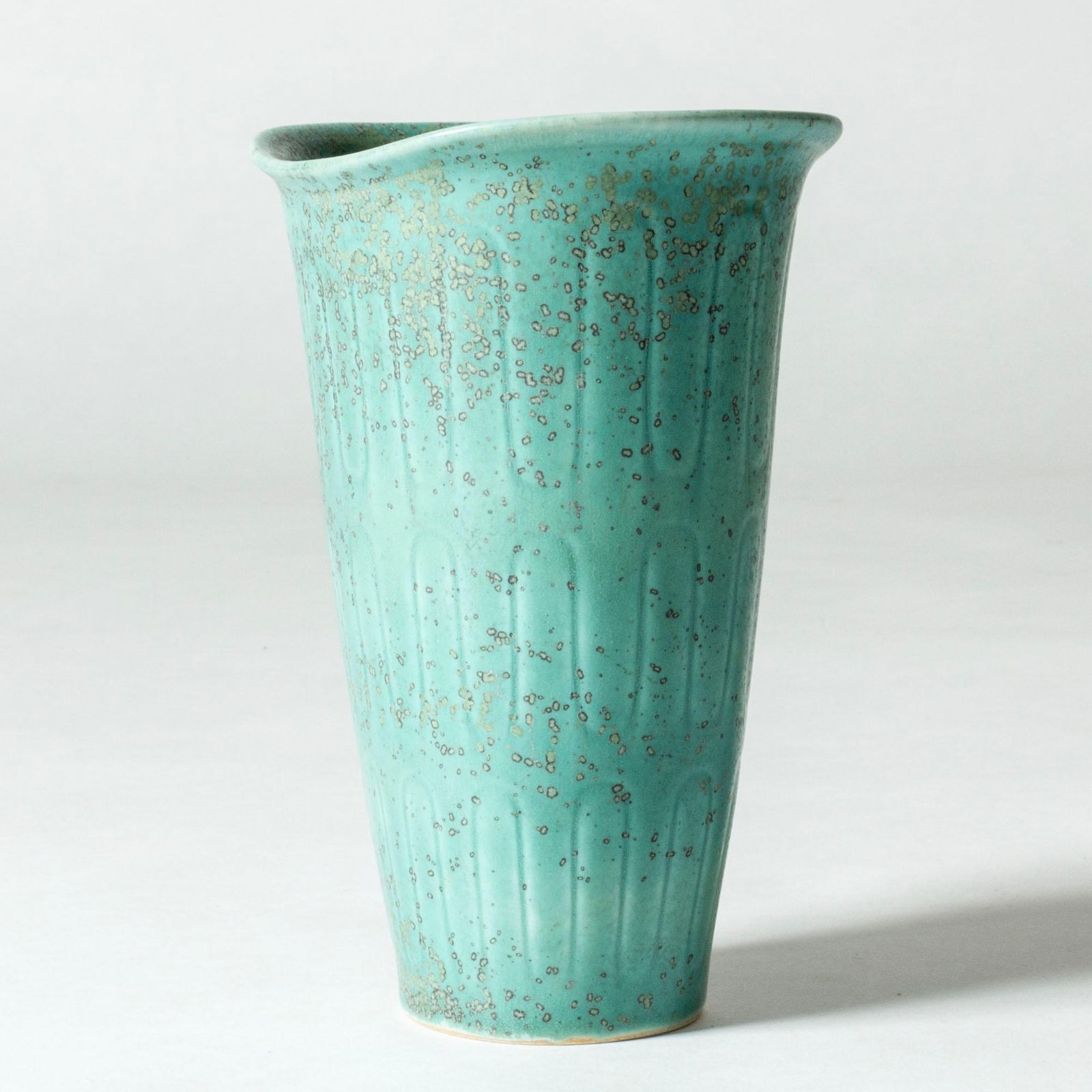 Midcentury Stoneware Vase By Gunnar Nylund For Rörstrand, Sweden, 1940s photo Home Decor