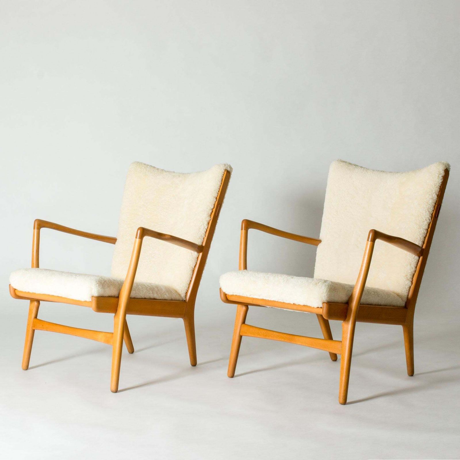 Pair Of “Ap 16” Lounge Chairs By Hans J. Wegner, Denmark, 1960s photo furniture