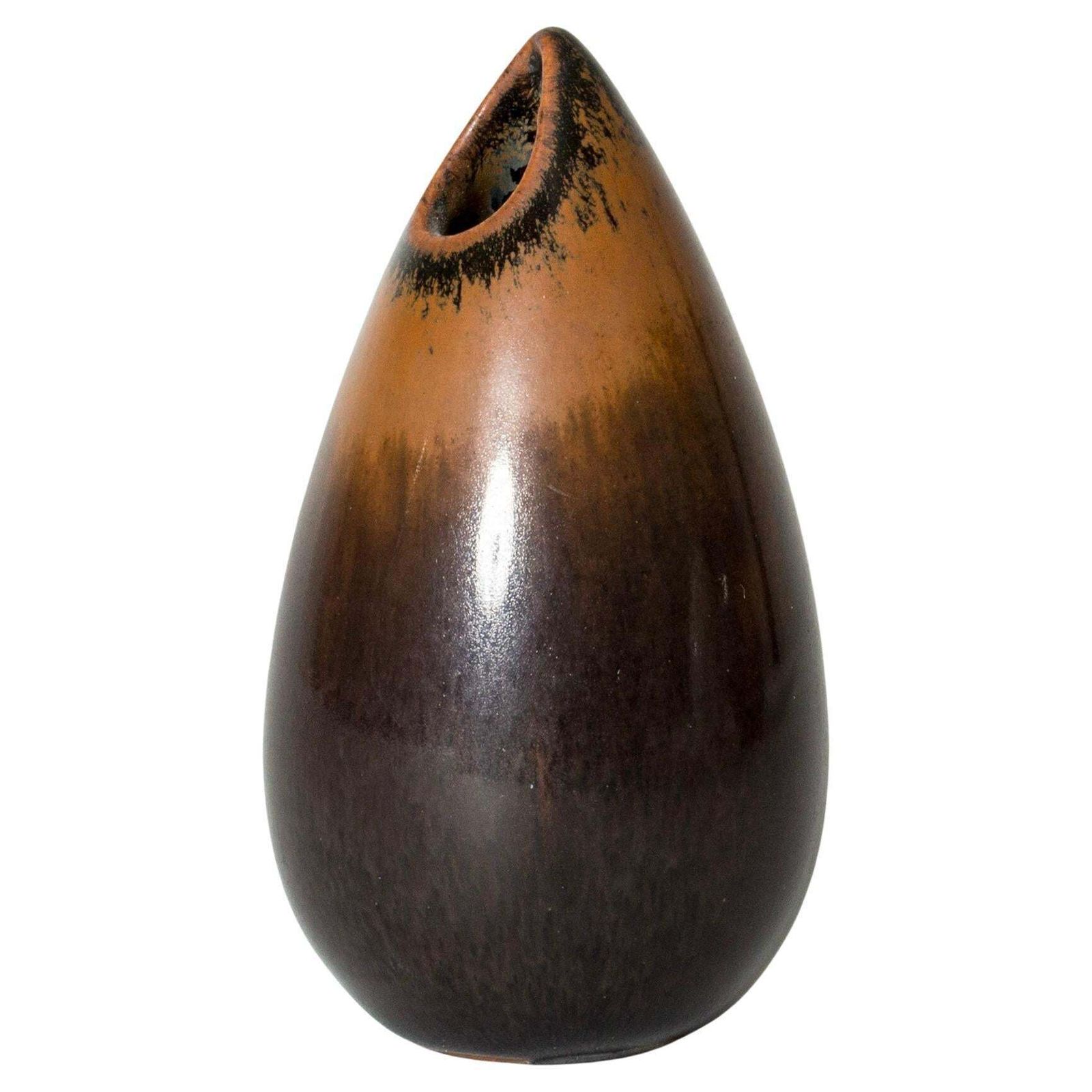 Mid-century stoneware vaas "Gnurgla" van Stig Lindberg, Gustavsberg, Zweden, ca. jaren 1950