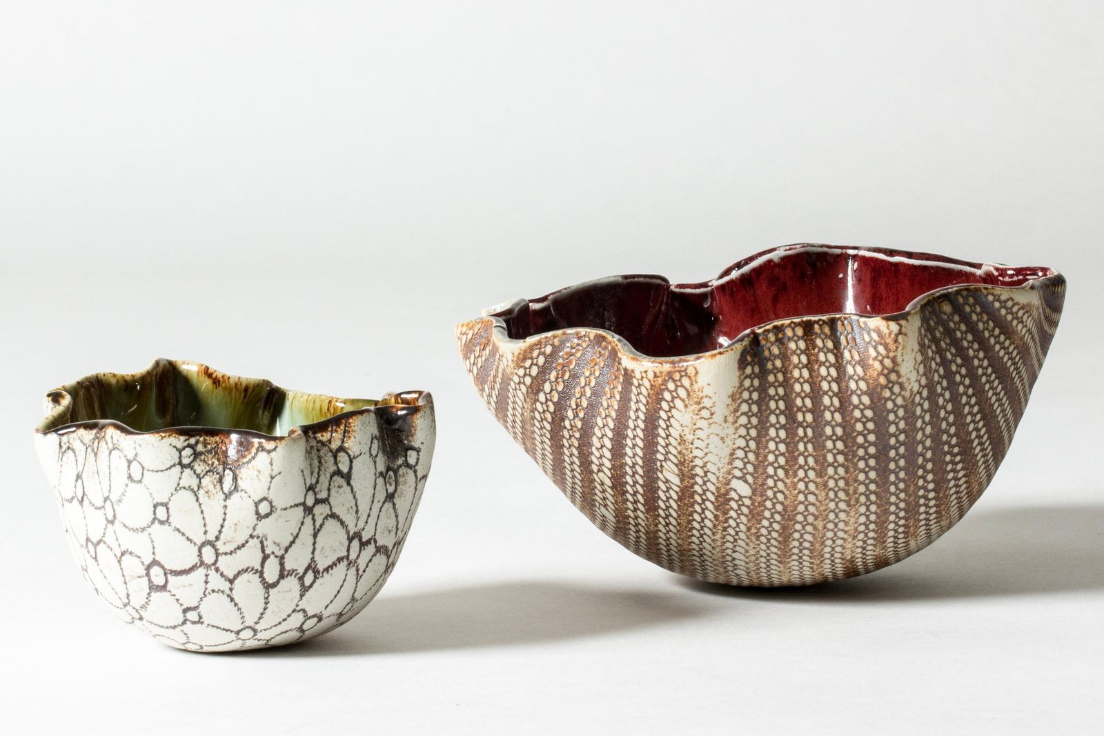 Unique Midcentury Stoneware Bowl By Bengt Berglund, Gustavsberg, 1960s photo vinterior