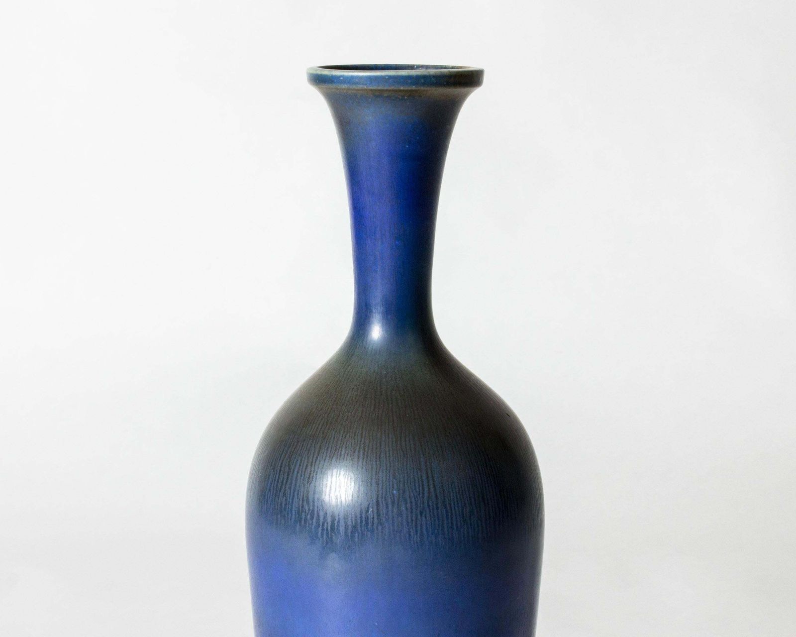 Midcentury Stoneware Vase By Berndt Friberg, Gustavsberg, Sweden, 1966 photo for sale