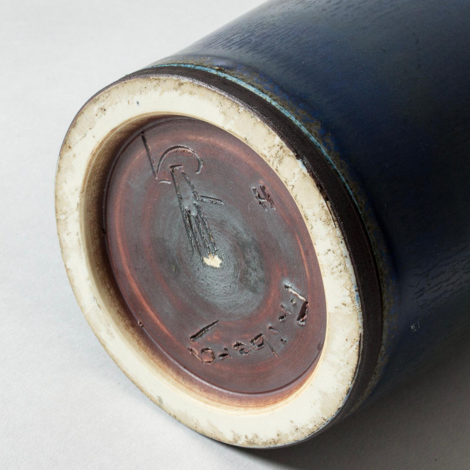 Midcentury Stoneware Vase By Berndt Friberg, Gustavsberg, Sweden, 1966 photo vinterior