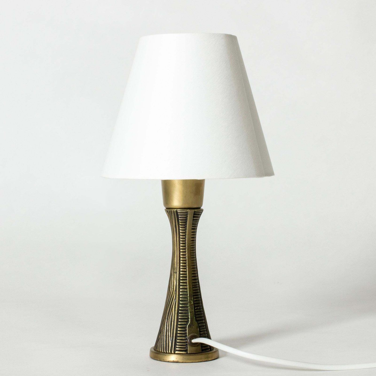 Midcentury Modern Brass Table Lamp By Sonja Katrin For Asea, Sweden, 1950s photo furniture