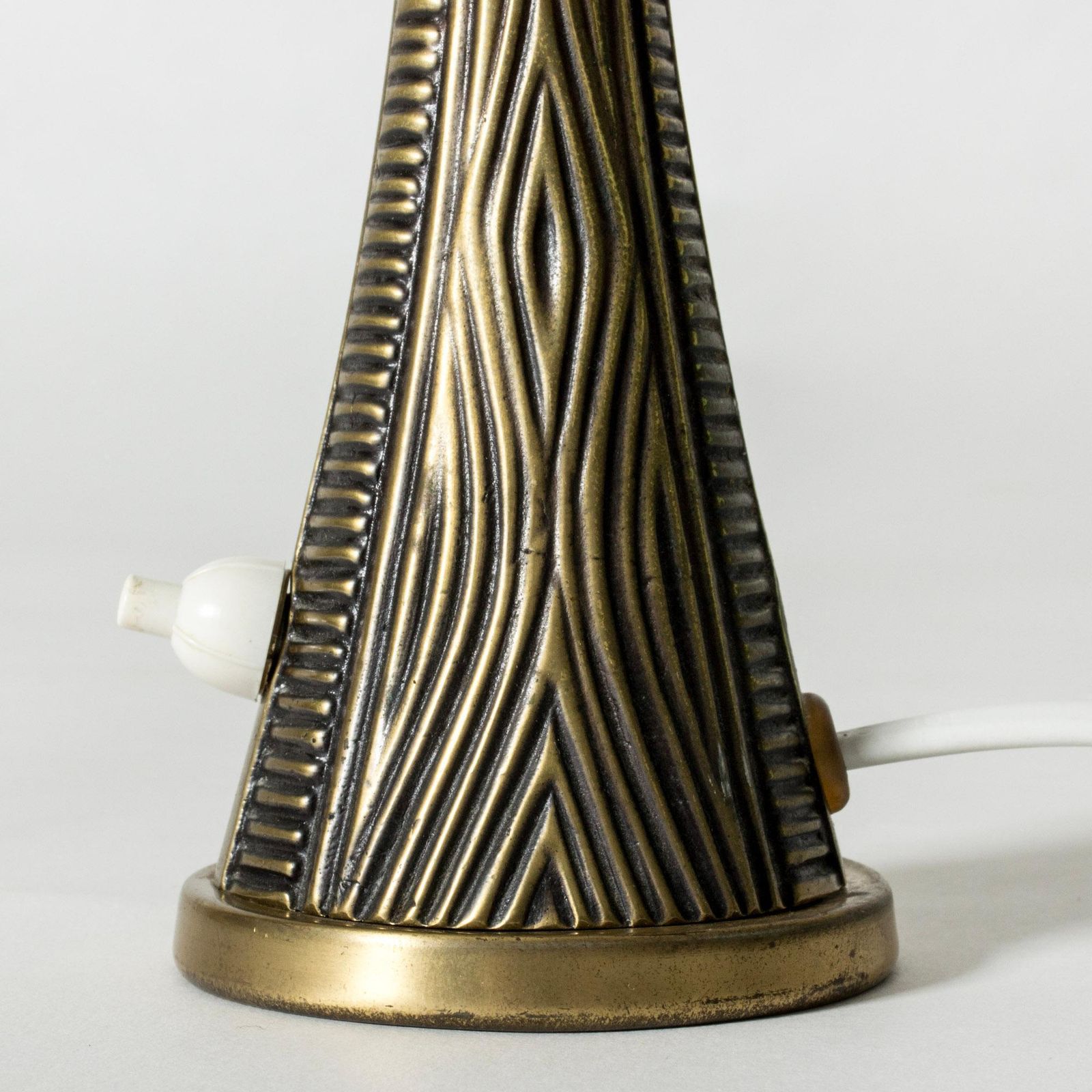 Midcentury Modern Brass Table Lamp By Sonja Katrin For Asea, Sweden, 1950s photo 924.0