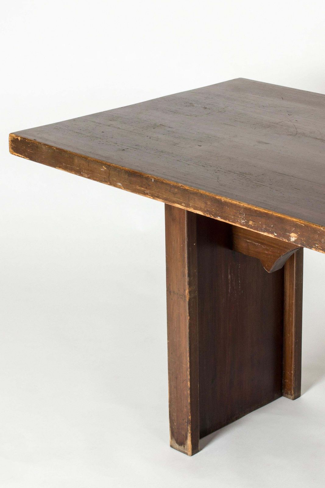 Functionalistisch grenen eettafel van Carl Malmsten, Zweden, jaren 1930 photo vinterior
