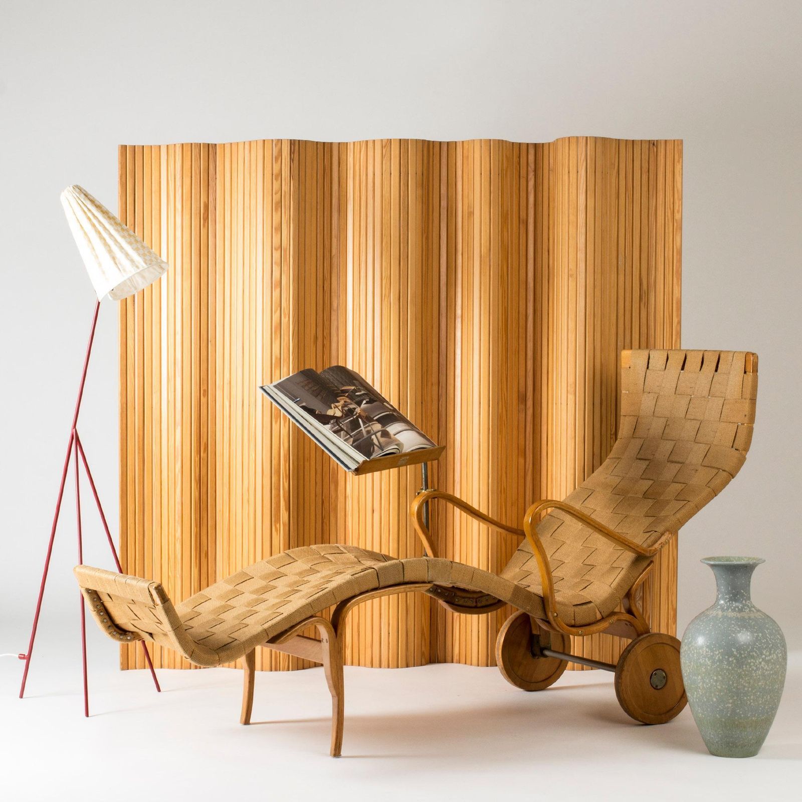 24697.0 Vintage Midcentury "Pernilla" Chaise Lounge By Bruno Mathsson, Sweden, 1940s photo