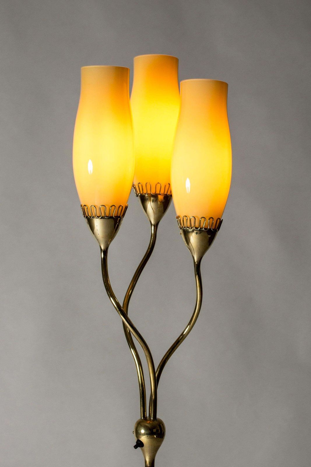 Midcentury Modern Brass Floor Lamp By Mauri Almari, Idman, Finland, 1950s photo 6376.0