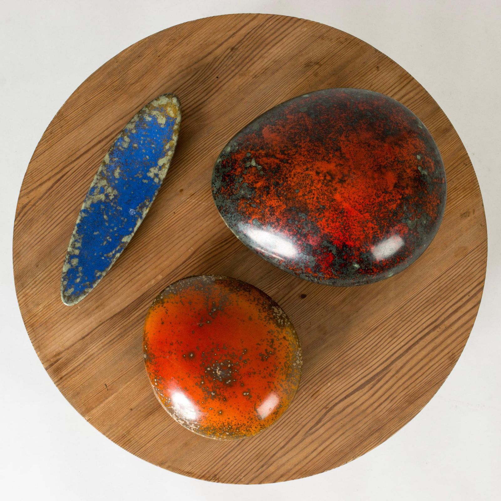Scandinavian Modern Faience Platter By Hans Hedberg, Biot, France photo buy