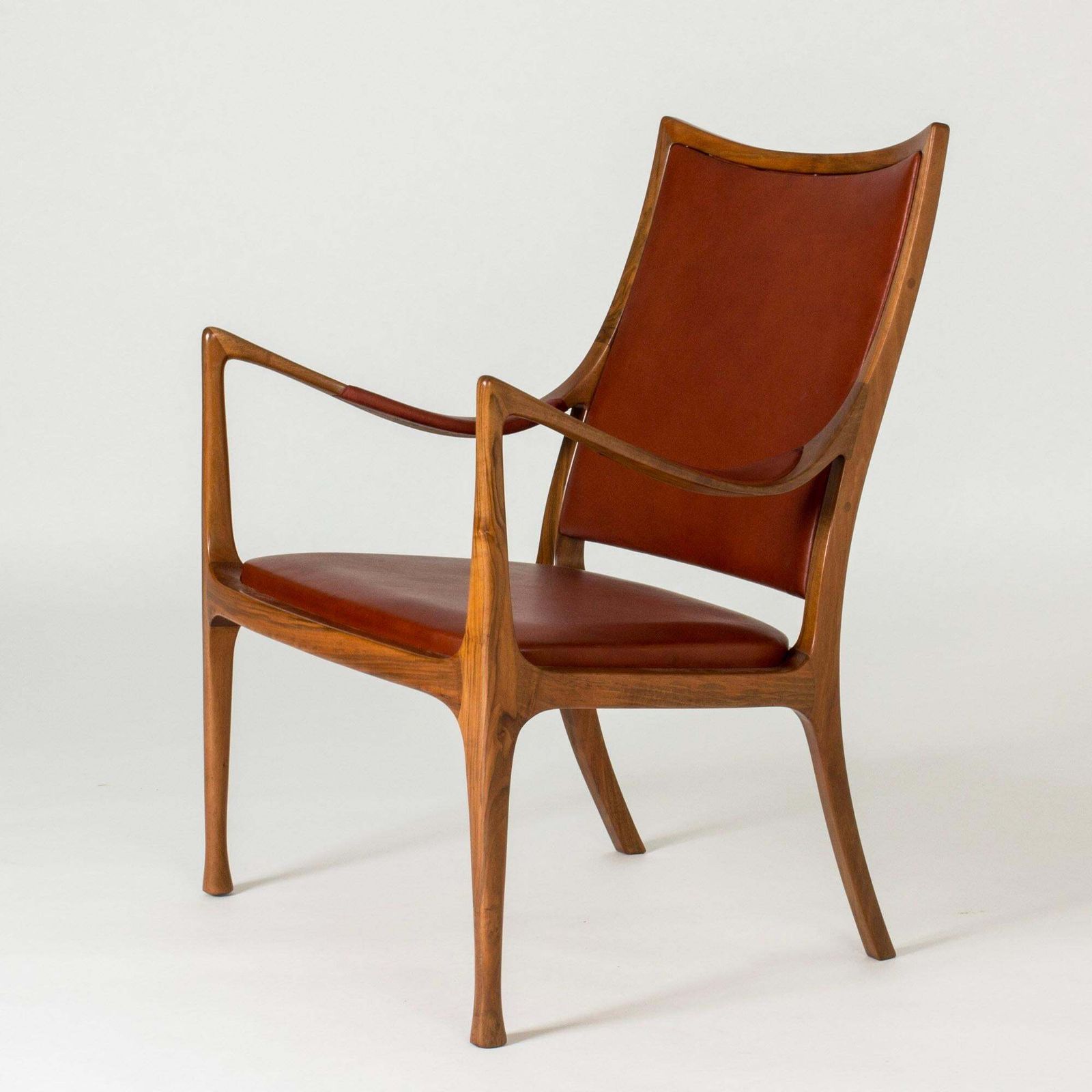 Fauteuils de salon scandinaves modernes par Hans Asplund, NK, Suède, 1955 photo 39111.0