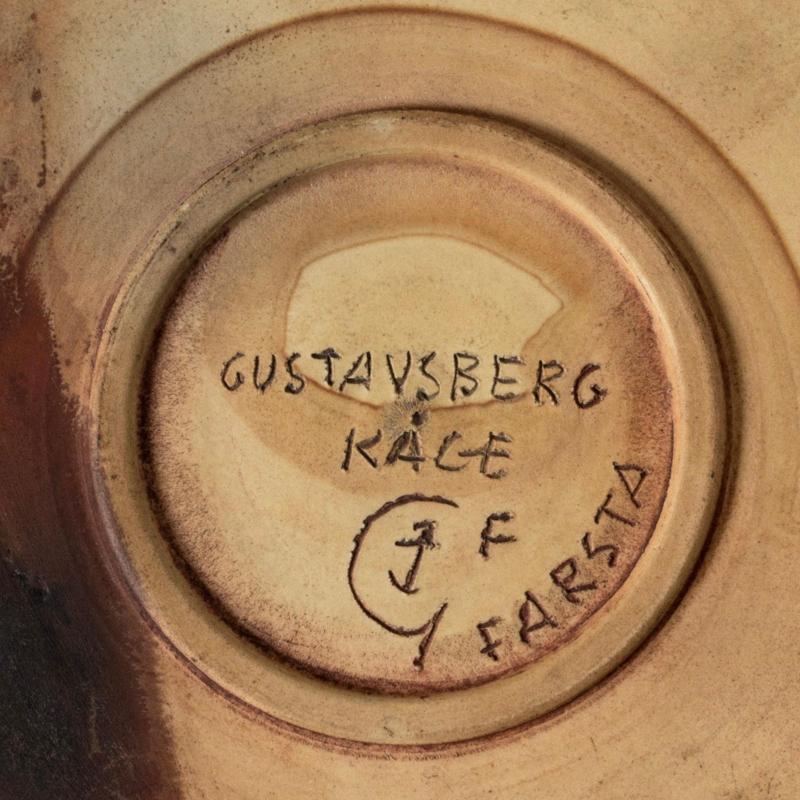 Stoneware "Farsta" Bowl By Wilhelm Kåge, Gustavsberg, Sweden, 1940s photo vinterior