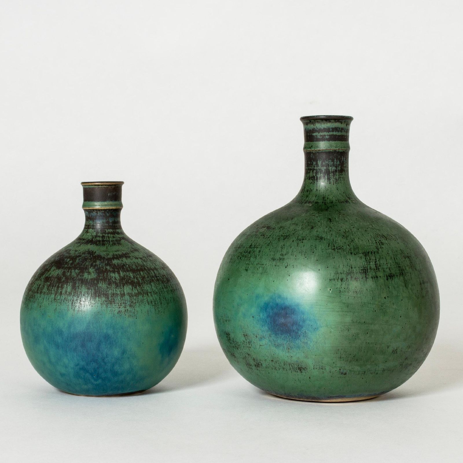 Midcentury Stoneware Vases By Stig Lindberg, Gustavsberg, Sweden, 1960s photo Home Decor