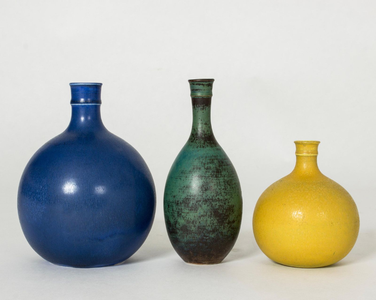 Midcentury Stoneware Vases By Stig Lindberg, Gustavsberg, Sweden, 1960s photo 8145.0