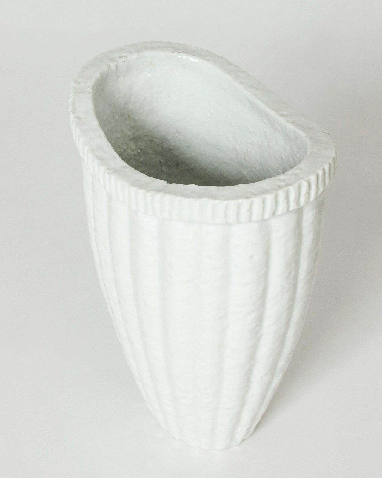 Vase en grès mid-century par Gunnar Nylund pour Rörstrand, Suède, années 1940 photo for sale
