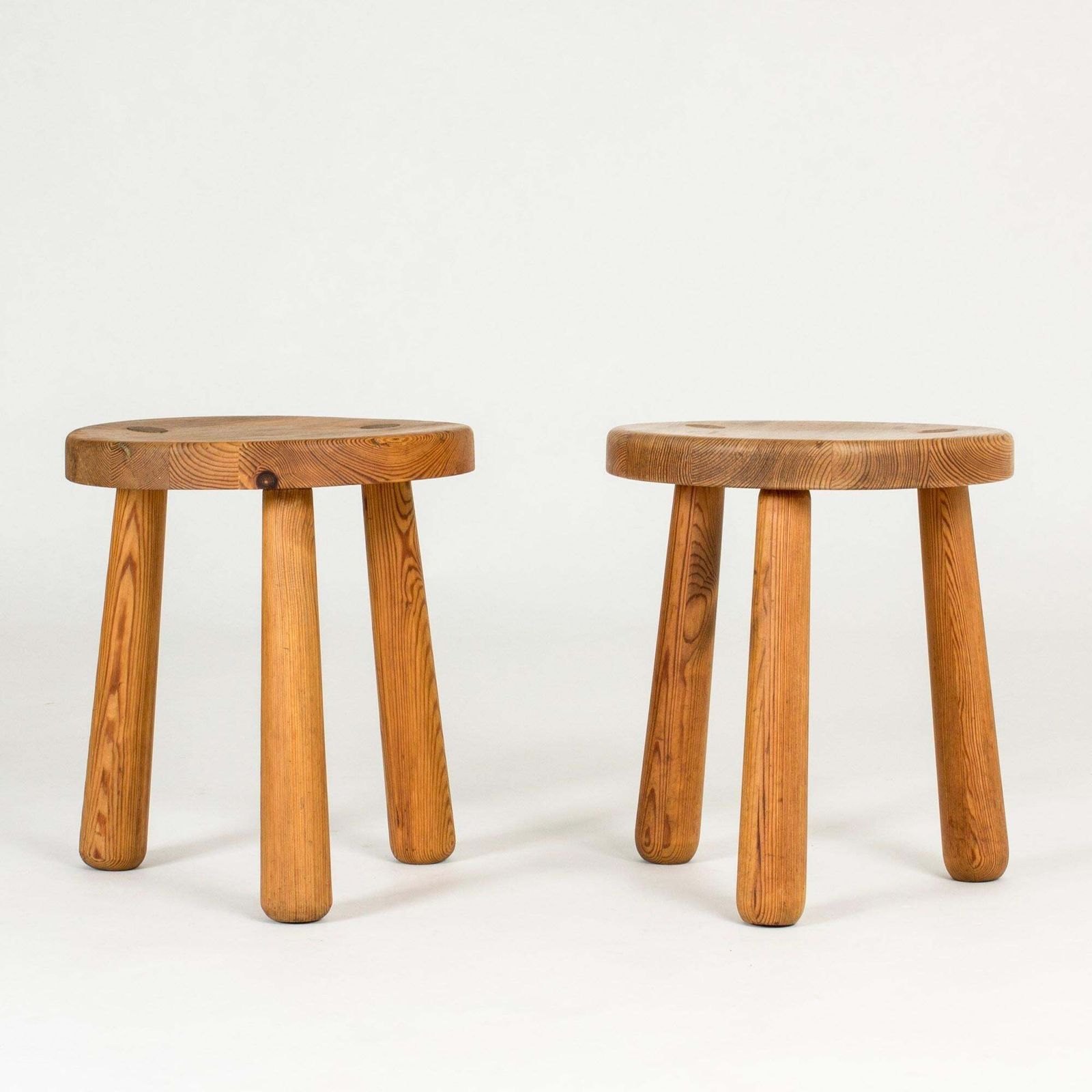 Tabourets modernistes « Utö » par Axel Einar Hjorth, NK, Suède, années 1930 photo furniture